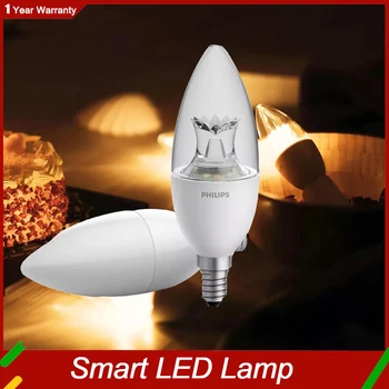 Mijia Smart LED Крушка-Свещ WiFi E14 Dimmable Zhirui Lamp Control APP Mi Устройство за Автоматизация на Умен Дом
