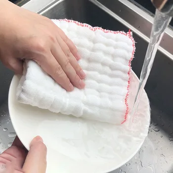 Висококачествени памучни силни абсорбиращи кърпички за миене на съдове, лесно се мие, Лесно вытирающие мазнини китайски характеристики на салфетки за почистване