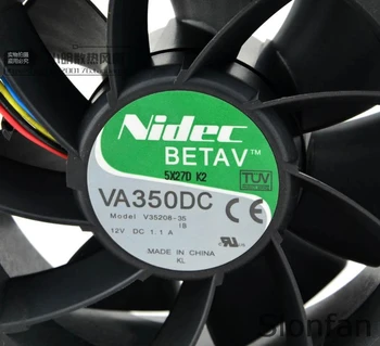 За Nidec VA350DC V35208-35 9038 12V 1.1 A X3100 охлаждащ вентилатор от шасито Тест на работа