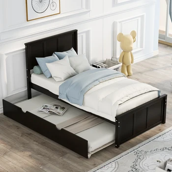 Легло в два цвята на платформата, с чекмедже за мебели за спални