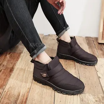 Мъжки и дамски памучни шнурове за обувки, нескользящие класически памучни шнурове от стария Пекин, топли и непромокаеми тъкани зимни обувки, удобни