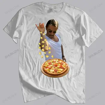 Мъжки Памучен Тениска Лятна Брандираната Тениска Pizza Hawaii Chef Nusret Turkish Saltbae Мъжка Тениска Топ Тениски Мъжки T-Shirt