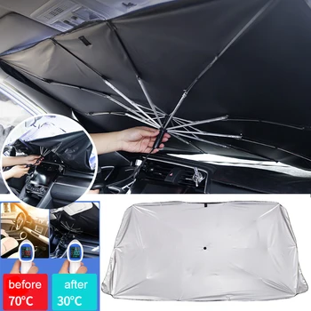 Сенника на предното стъкло на автомобила, топлинен щит, чадър, предното стъкло, сенника за кола, Автоаксесоари