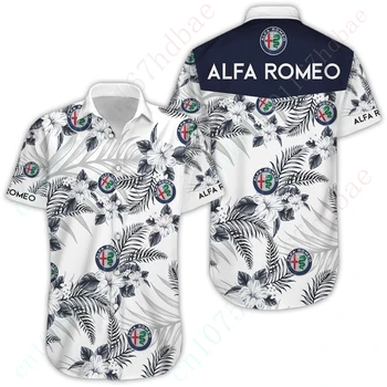 Тениска Alfa Roemo Harajuku F1 Оверсайз, Ежедневни Ризи За Мъже И Жени, Аниме-Ризи И Блузи, Дрехи Унисекс, Жилетка копчета