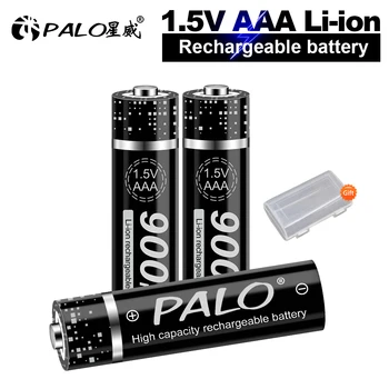 Универсална акумулаторна литиево-йонни батерии тип ААА - PALO 1,5 900 МВтч за детски играчки, дистанционни управления и още много други