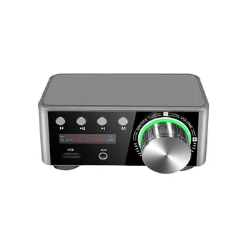 Усилвател на Мощност на звука с 2.0-Канален Портативен Усилвател на Звука на Усилвателя Динамиката на Мини Hi-Fi Стерео Усилвател Говорител MP3 Клас D 50 w + 50 W САЩ